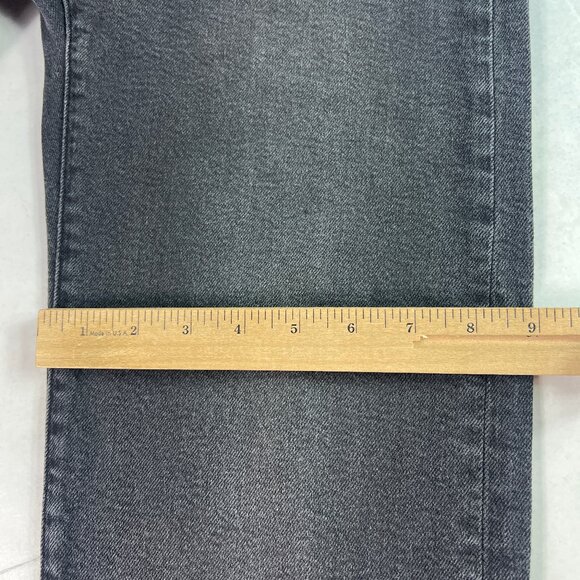 Levi's Jeans Women's 26x25* Ribcage High Rise Straight Ankle Black Denim Tag 26 - Picture 13 of 16